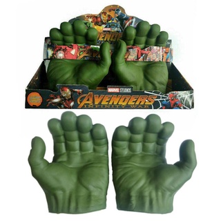 Hulk Smash Hands The Avengers ถุงมือคอสเพลย์ แบบนิ่ม ของเล่นสําหรับเด็ก