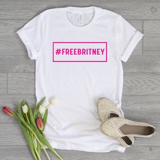 #Freebritney เสื้อยืด พิมพ์ลายกราฟิก Freebritney 90S สีดํา สําหรับผู้หญิงS-5XL