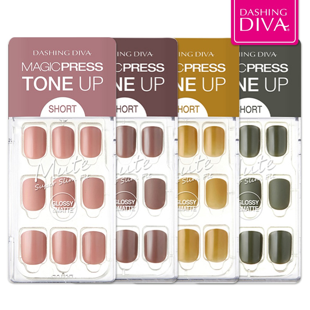 [พร้อมส่ง] Dashing Diva Magic Press MDR518SS-MDR523SS 1กล่อง 30เล็บ