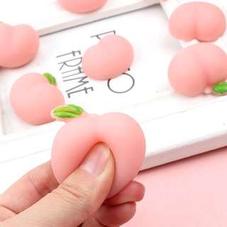 ของเล่นบีบสกุชชี่ตุ๊กตา Peach Butt Squeeze Toys Fidget น่ารักสําหรับเด็กผู้ใหญ่