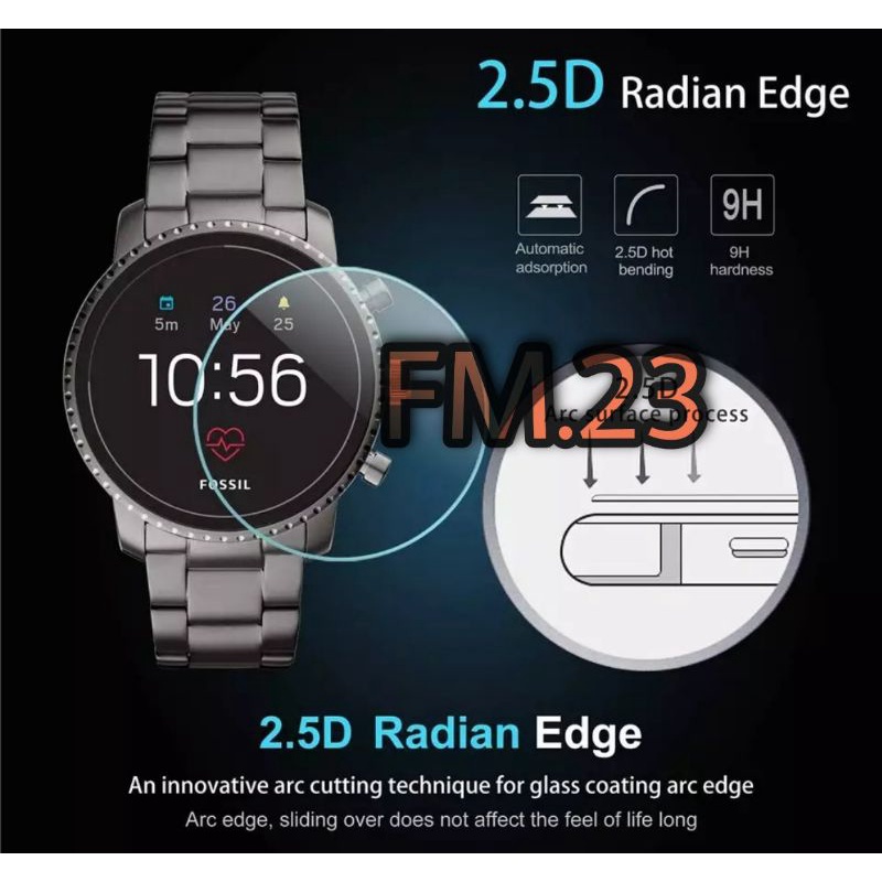 LAYER TEMPERED GLASS WATCH SCREEN GUARD ANTI-SCRATCH GLASS FSL FOS FOL Q EXPLORATION GEN 4 HR SCREEN