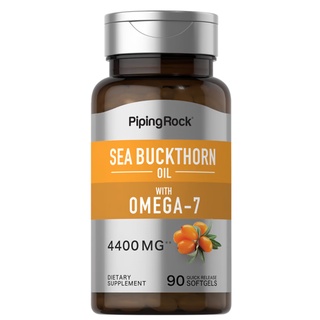 Piping Rock Sea Buckthorn Oil with Omega-7, 4400 mg 90 Softgels