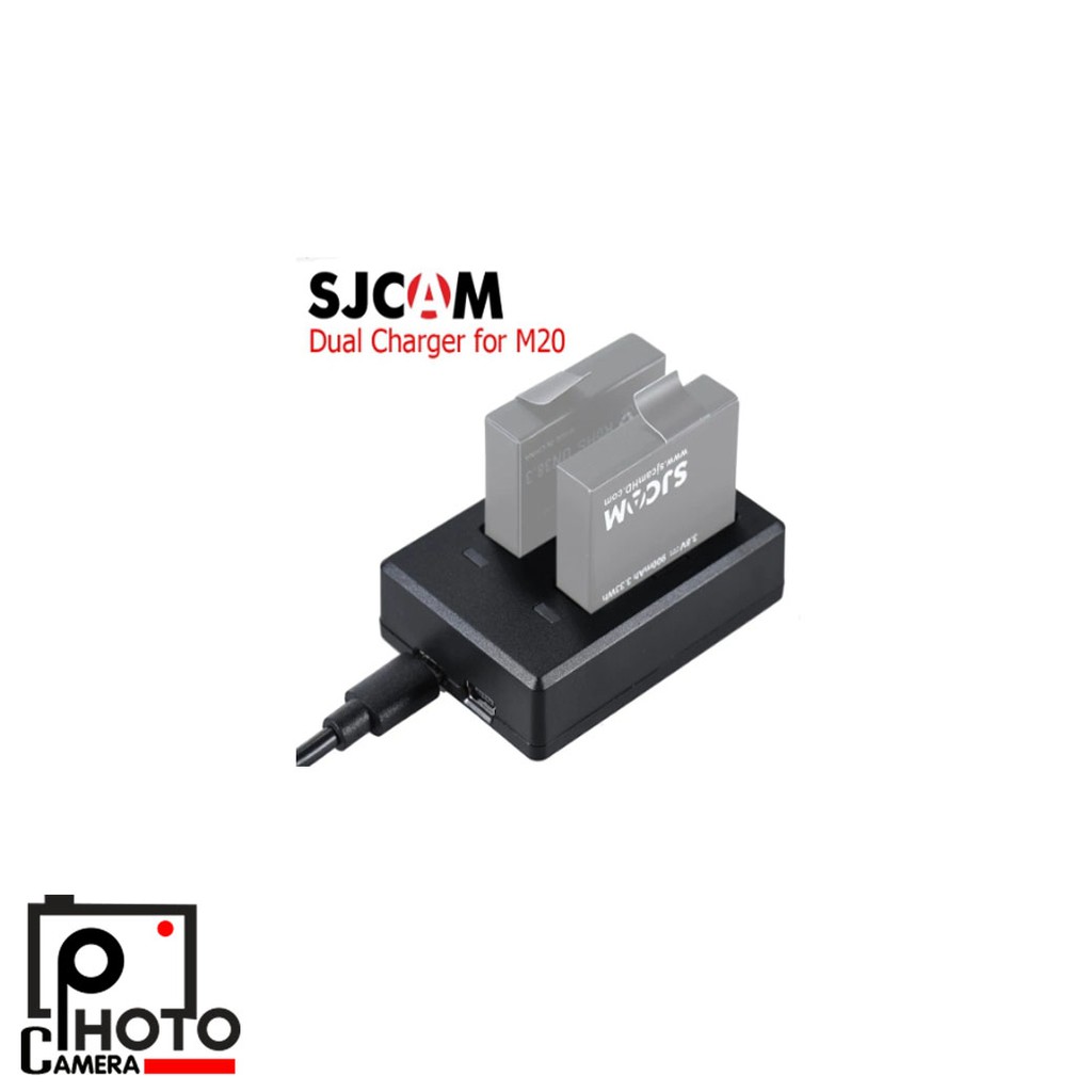 SJCAM DUAL-SLOT CHARGER FOR M20 แท่นชาร์จคู่ SJ M20