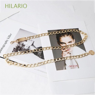 Hilario สายโซ่คล้องเอว ปรับขนาดได้ เข้ากับทุกการแต่งกาย อุปกรณ์เสริม สําหรับกางเกง