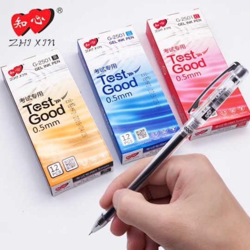[1 ชิ้น] ZHIXIN Test Good G-2501 ปากกาหมึกเจล 0.5 มม.สํานักงานโรงเรียนสอบใช้ / ปากกา Cungwat สําหรับ