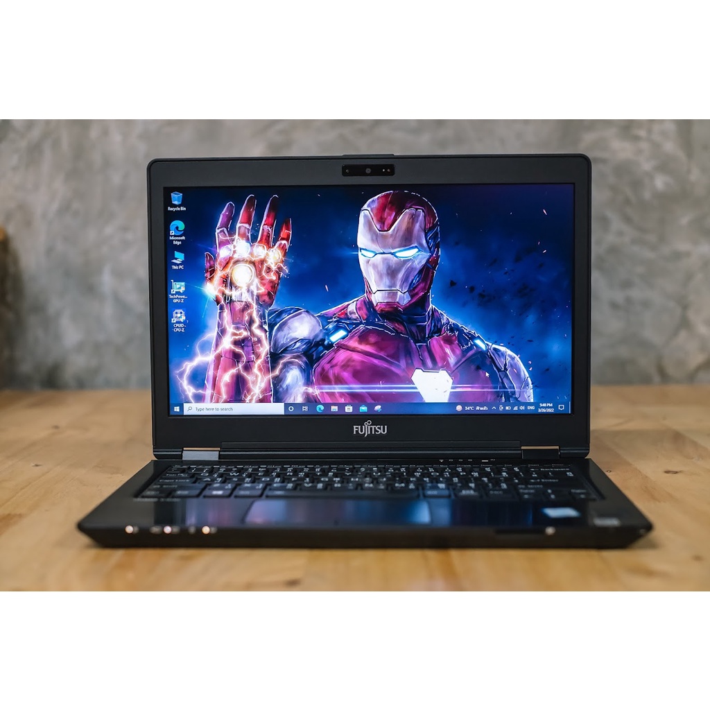 (ผ่อน0%) โน้ตบุ๊คมือสอง โน้ตบุ๊คทำงาน NOTEBOOK FUJITSU LIFEBOOK U728 i5-Gen8 Ram 8gb SSD 512gb หน้าจ