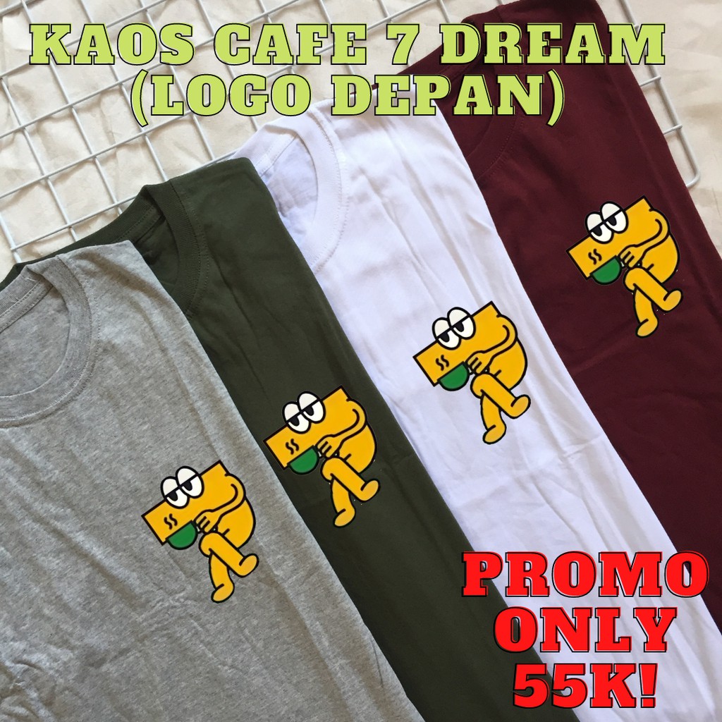 เสื้อยืด พิมพ์ลาย CAFE 7 DREAM (Onturning LOGGO) สําหรับกาแฟ 7 DREAM
