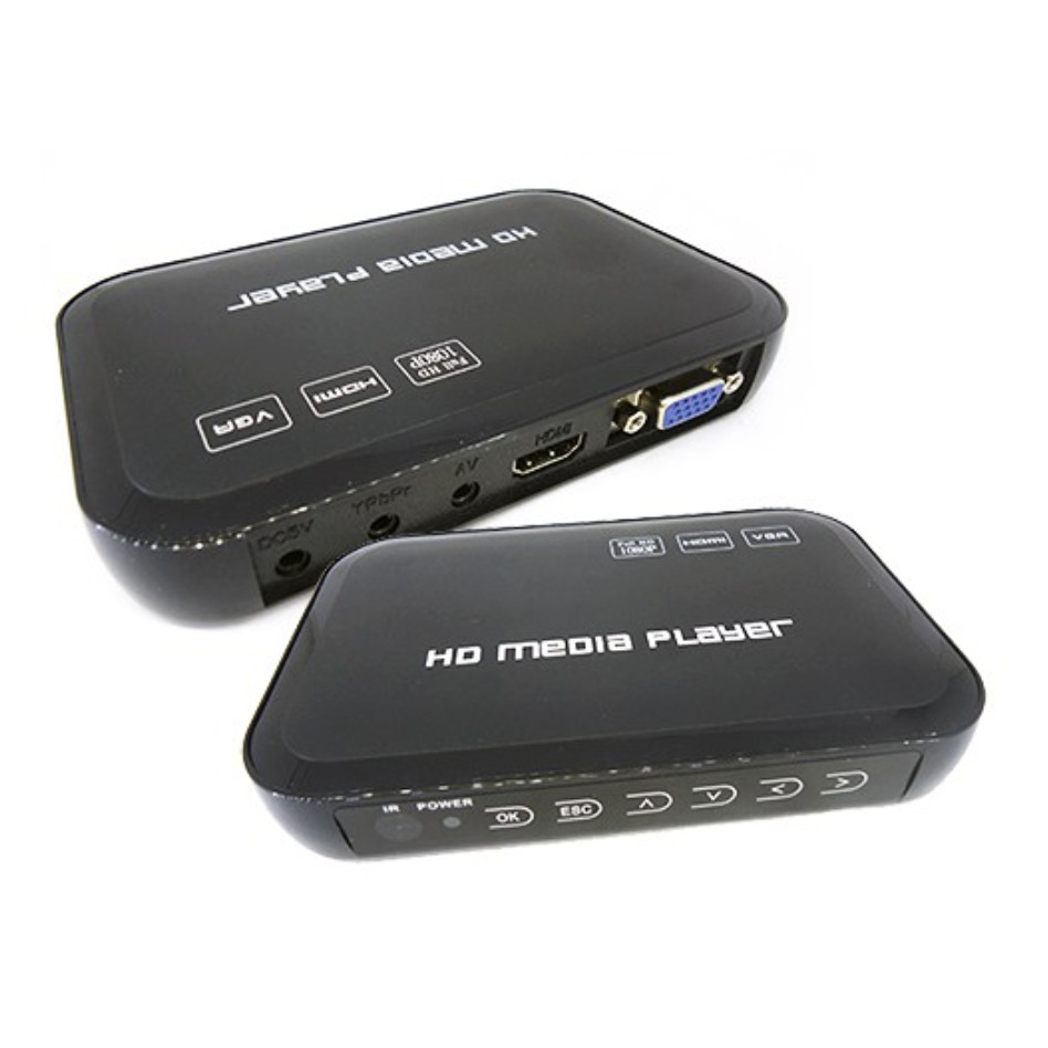 เครื่องเล่น Mini Media Player 1080p Full HD HDMI/USB/AV/VGA