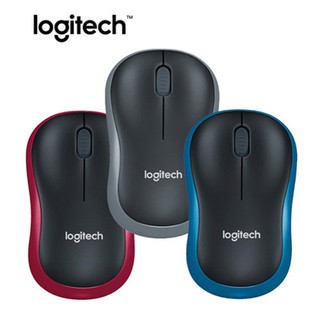 Logitech M185 Mouse Wireless Optical เมาส์ไร้สายออฟติคัลขนาดพอดีมือ