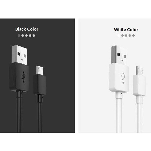 สายเคเบิลข้อมูล USB Micro สําหรับ android 1 เมตร 2A
