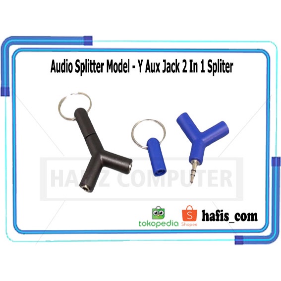 Audio Splitter Model - Y Aux Jack 2 In 1 Spliter / Splitter Y
