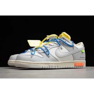 ☋✸❇2021 ใหม่ Readystock ชาย/หญิง Off-White x Nike SB Dunk Low The 50 NO.10 DM1602-112