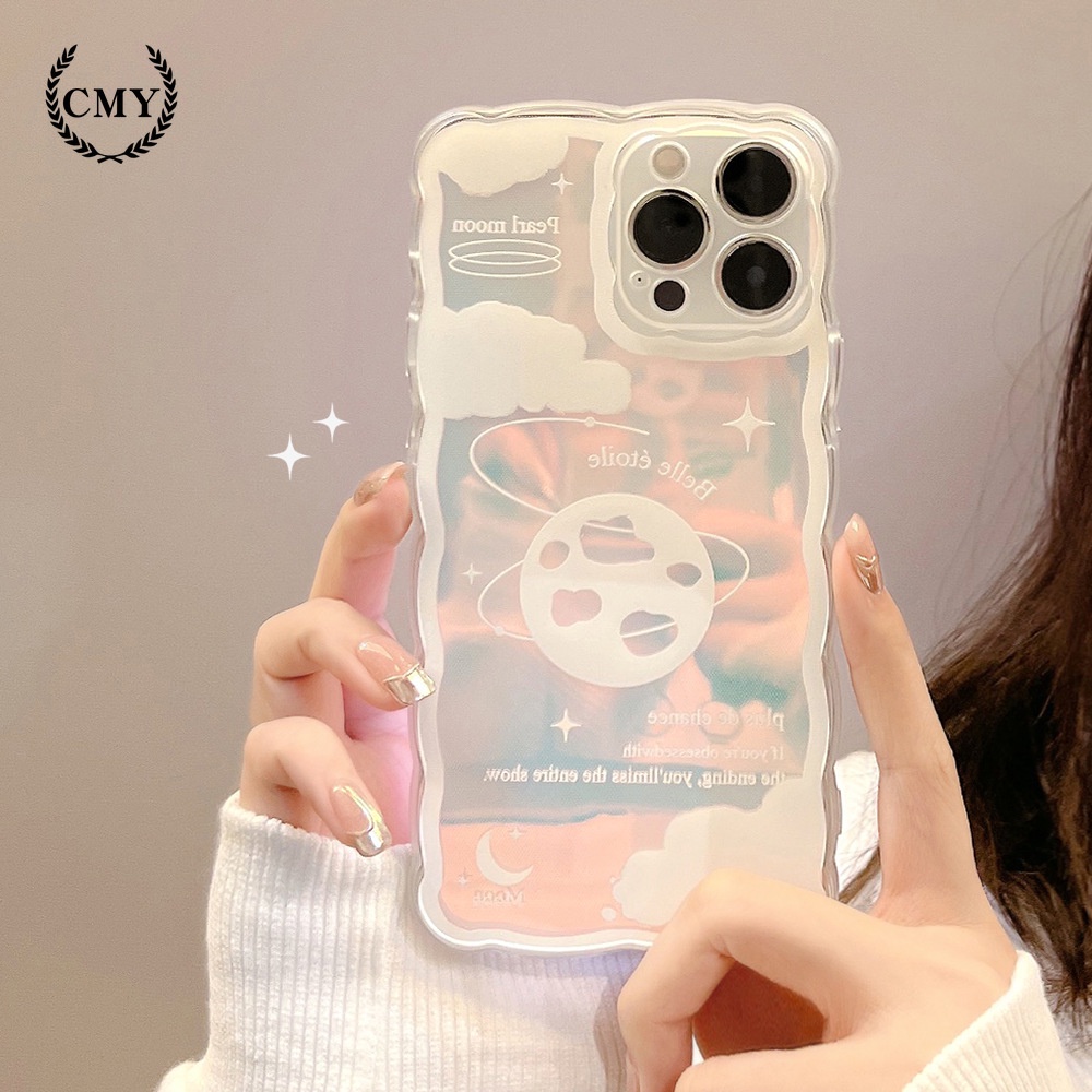 เคส iphone 11 เคสไอโฟนเคสโทรศัพท์มือถือ ซิลิโคนนิ่ม TPU ลายดาวเลเซอร์ เปลี่ยนสีได้ สําหรับ iphone 7 8 plus 11 pro max 12 mini 13 XR XS