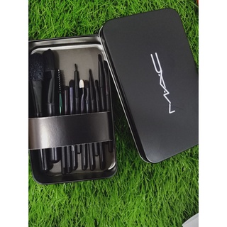 แปรงแต่งหน้า Mac สีดำ 12ชิ้น พร้อมส่ง