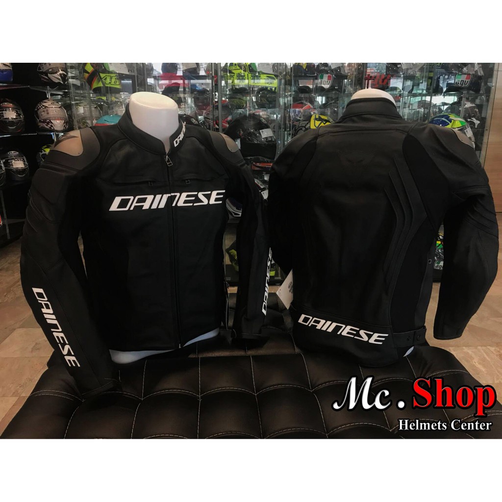 เสื้อการ์ดหนัง DAINESE RACING 3 PERF.LEATHER JACKET - BLACK/BLACK/BLACK