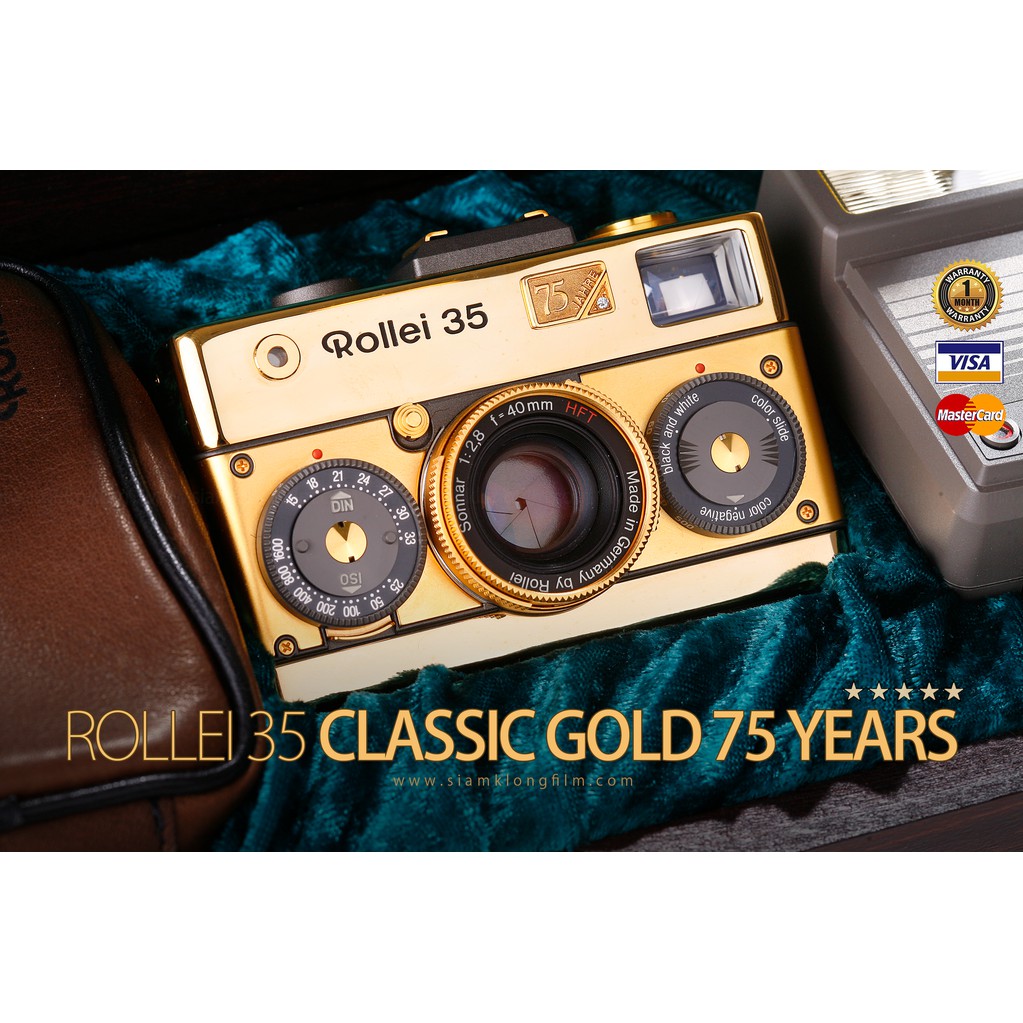 ขายกล้องฟิล์ม ROLLEI 35 CLASSIC GOLD 75 YEARS (ค.ศ.1995)