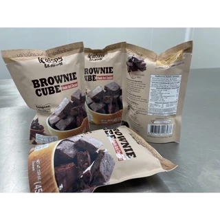 บราวนี่คิวบ์แบบกรอบ krispy brown ดาร์ช็อกโกแลต