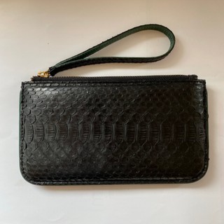 กระเป๋าหนังงู Authentic Snakeskin Wristlet Purse