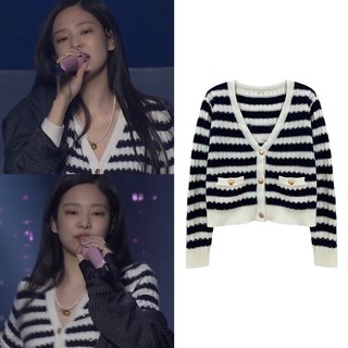 Preorder เสื้อคาร์ดิแกนแบบเจนนี่ Jennie Blackpink