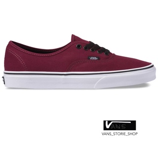 VANS AUTHENTIC PORT ROYALE RED BLACK SNEAKERS สินค้ามีประกันแท้