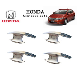 เบ้ามือจับประตู Honda City 2008-2013 แบบปีกนก ชุบโครเมี่ยม