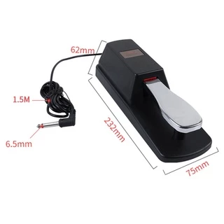 แป้นเหยียบเปียโน Sustain Pedal Damper แพดเดิ้ล ที่เหยียบ คันเหยียบพิมพ์ สำหรับคีย์บอร์ด ออร์แกนอิเล็กทรอนิกส์ เปียโน