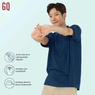 GQ Minimal PoloTM เสื้อโปโลยับยั้งกลิ่นเหงื่อ สีกรมท่า (มินิมอลโปโล)