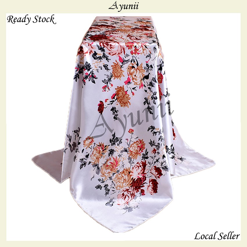 Ayunii Tudung Hijab Bawal ผ้าพันคอซาติน 90cm x 90cm (P362, P363, P364, P365)