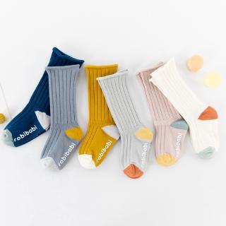 1-3 Years Baby Long Socks Kids Girls Boys 6 Colors Newborn Socks ถุงเท้า