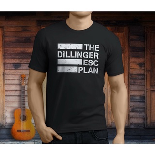 เสื้อยืดโอเวอร์ไซส์เสื้อยืด พิมพ์ลายวง The Dillinger Escape Plan Metal สีดํา สําหรับผู้ชายS-3XL