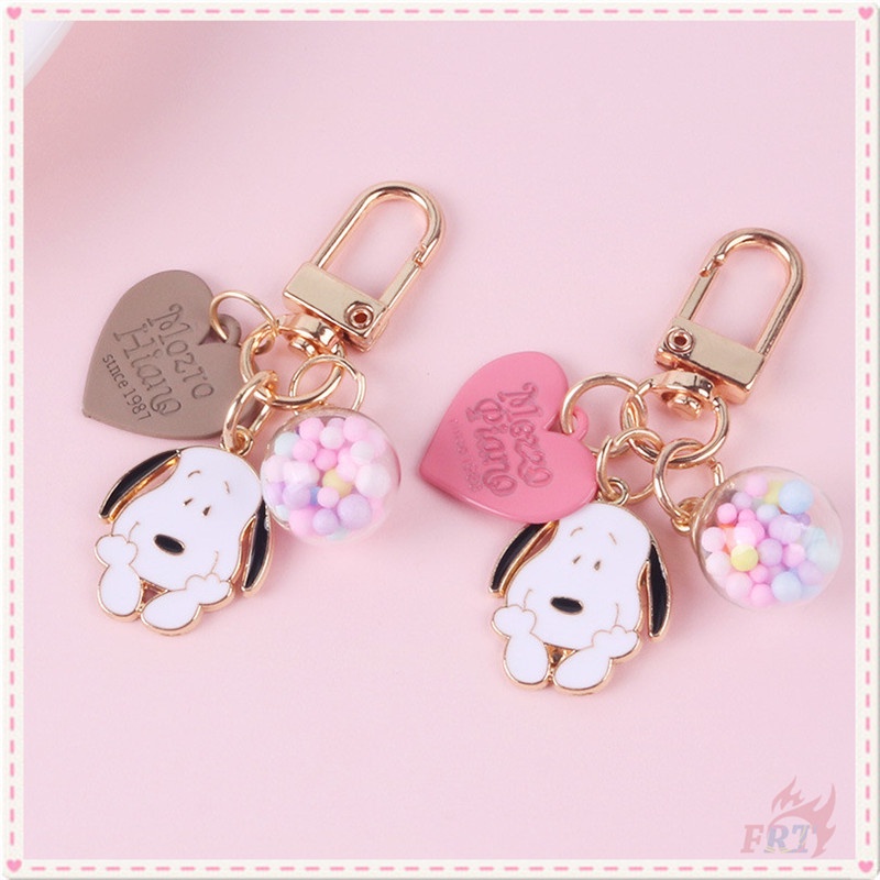 พวงกุญแจ ลายการ์ตูน Snoopy จี้พวงกุญแจ รูปหัวใจ สุนัขน่ารัก 2 แบบ อุปกรณ์เสริม สําหรับ Airpod 1 ชิ้น