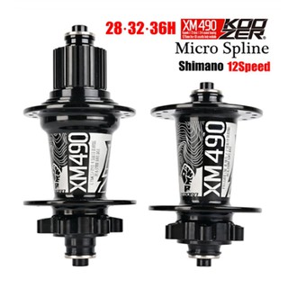 Koozer XM490 28/32 / 36H Ejezer racs Hub 4 แบริ่งล้อหลัง 10 * 135 มม. qr100 * 15/36 มม. สำหรับ MTB