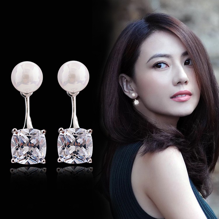 [Spot jewelry] new silverplated coppernickel silverplated zircon