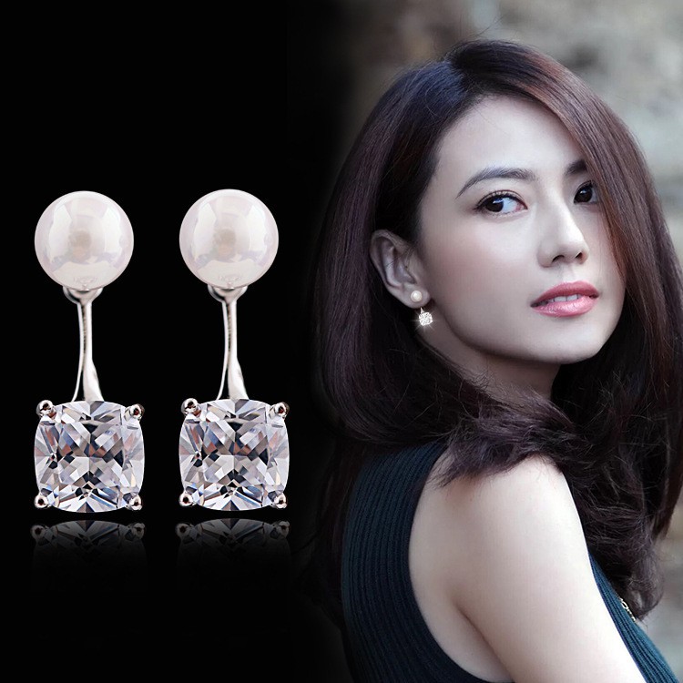 [Spot jewelry] new silver-plated copper-nickel silver-plated zircon ...