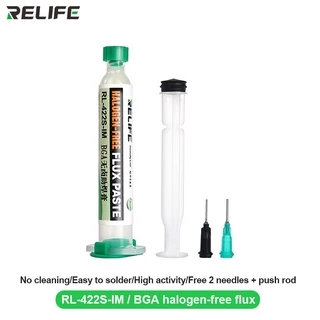 ฟลักซ์หลอด Relife RL-420S-UV RL-421S-OR RL-422S-IM Flux บัดกรีเชื่อมขั้นสูงน้ำมัน Flux จาระบี10cc บัดกรีซ่อมวาง