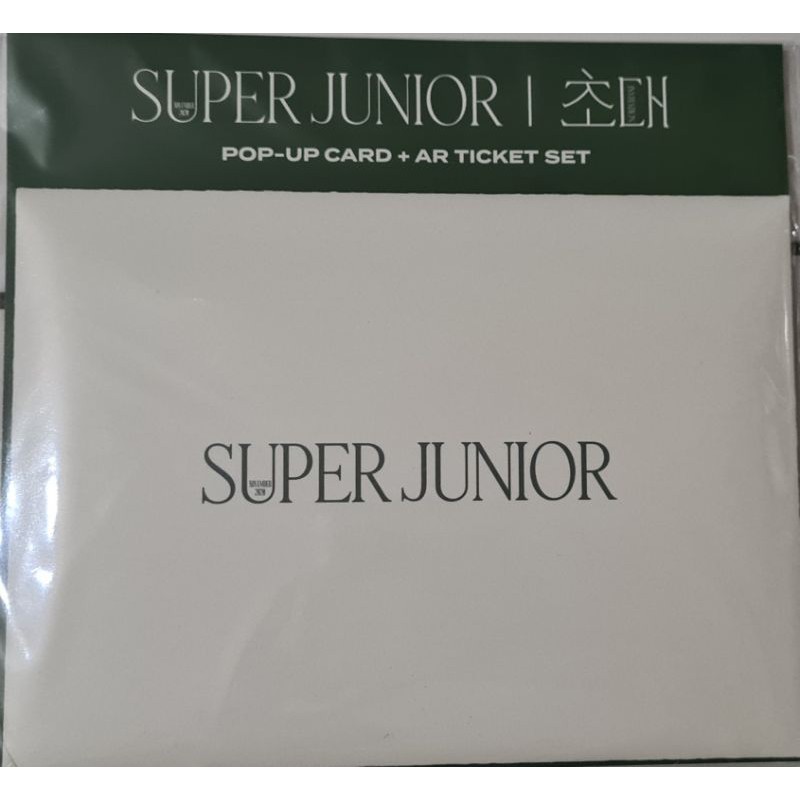 Md SUPER JUNIOR 15TH ANNIVERSARY POP UP CARD + AR TICKET SET (อย่างเป็นทางการ)