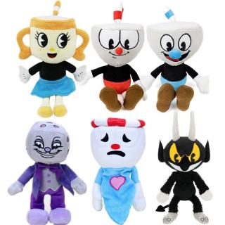 ของเล่นตุ๊กตา เกม Mugman Devil Demon Carnation Mecup Brocup คริสต์มาส ขนาด 10 นิ้ว