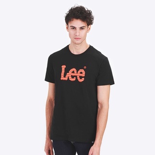 LEE เสื้อยืดแขนสั้น ทรงปกติ REGULAR FIT รุ่น LE L1001E01 สีดำ เสื้อยืด เสื้อผ้า เสื้อผ้าผู้ชาย เสื้อยืดคอกลมผ้าฝ้าย