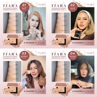 TIARA (เทียร่า) แป้งพัฟ HYA Smooth Finished Powder 10 g. แป้งผสมรองพื้น เนียนผ่อง