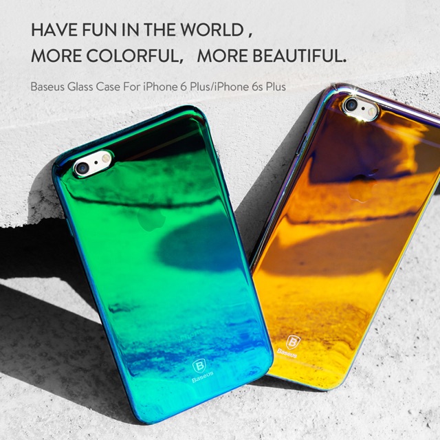 BASEUS GLASS CASE for iphone 6 plus / 6S plus