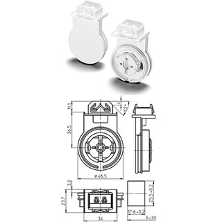 ขั้วกันน้ำ T8 Weather Proof Lamp Holder T8 VS No.107958+108267+103710