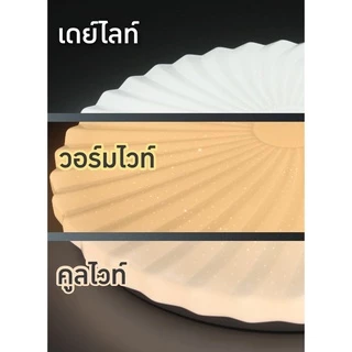 EVE ( ลดล้างสต๊อก ) โคมไฟติดเพดาน เปลี่ยนได้ 3 สี แอลอีดี LED รุ่น ICON-S15 ขนาด 36 วัตต์ 38x6cm.