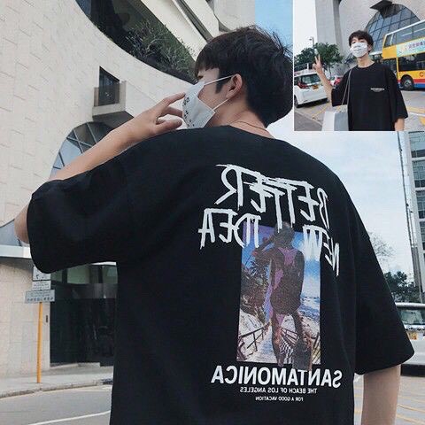 เสื้อยืดoversizeผู้ชาย ใส่แล้วเท่สุด พร้อมส่งมาก สินค้าขายดี เสื้อยืด ผู้ชาย