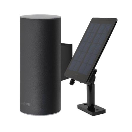 [พร้อมส่ง] HomeDoDee ไฟกิ่งนอก SOLAR LED LAMPTAN SMART SENSOR REFLEX 2.5 วัตต์ WARMWHITE สีดำ ไฟ Solar Cell โซลาเซลล์