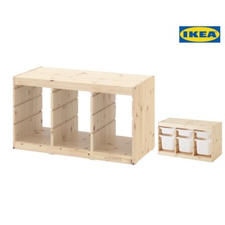 โครงตู้กล่องลิ้นชักเก็บของ IKEA (TROFAST ทรูฟัสท์),กรอบไม้สน 93x44x53 ซม.