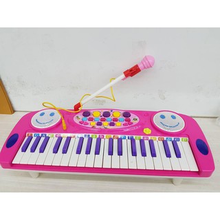 ELECTRONIC ORGAN NO:3702A เครื่องเล่นอิเลคโทนไฟฟ้า พร้อมไมค์ ลำโพงในตัว