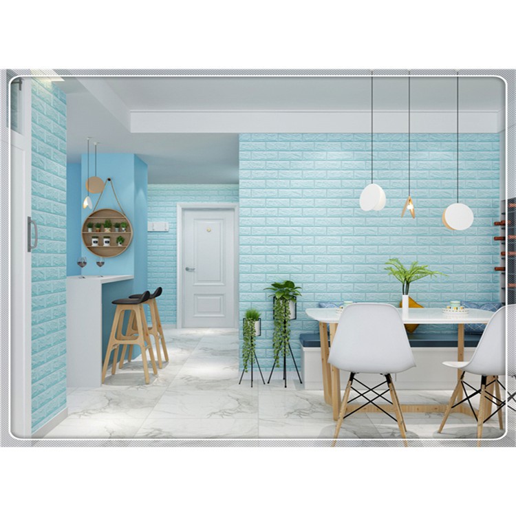 ❣wallpaper ติดผนังสีพื้น ถูกสุด พร้อมส่ง  แผ่นผนัง wallpaper 3d ลายอิฐ มีกาวในตัว แผ่นใหญ่ สั่งขั้นต