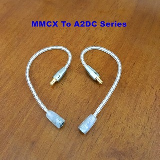 mmcx female to 2 pin 0 . 78 mm ie 80 a 2dc qdcx male อะแดปเตอร์สายเคเบิ้ลหูฟัง