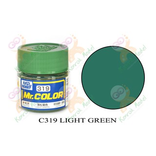 สีสูตรทินเนอร์ Mr.hobby Mr.color C319 Light Green Semi-Gloss 10ml