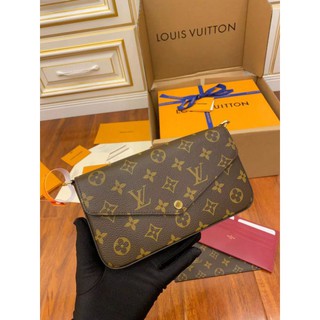 [ทักแชทก่อนสั่งซื้อ] Louis  vuitton รุ่น FELICIE POCHETTE ที่มีช่องแบ่งด้านในกว้างขวางพร้อมกระเป๋าแบบถอดได้